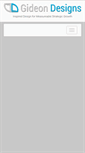 Mobile Screenshot of gideondesigns.com